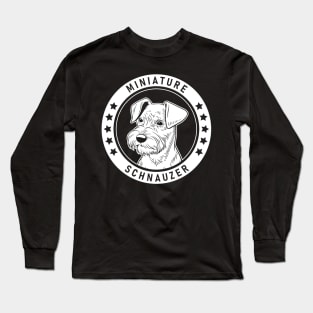 Miniature Schnauzer Fan Gift Long Sleeve T-Shirt